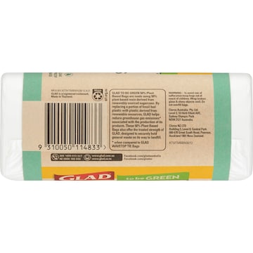 Glad To Be Green 50% Plant Based Kitchen Tidy Bags Medium 30 Pack