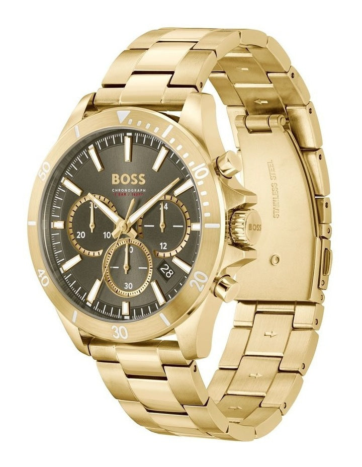 Troper Stainless Steel Watch in Olive Green