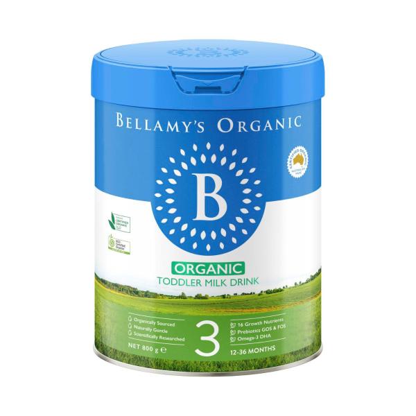 BELLAMY'S ORGANIC TODDLER MILK DRINK STEP 3 800G