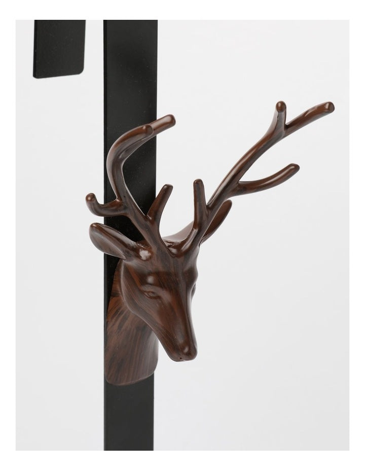 Harvest Christmas Metal Deer Wreath Holder 38cm in Brown