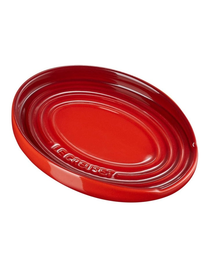 Oval Spoon Rest in Cerise