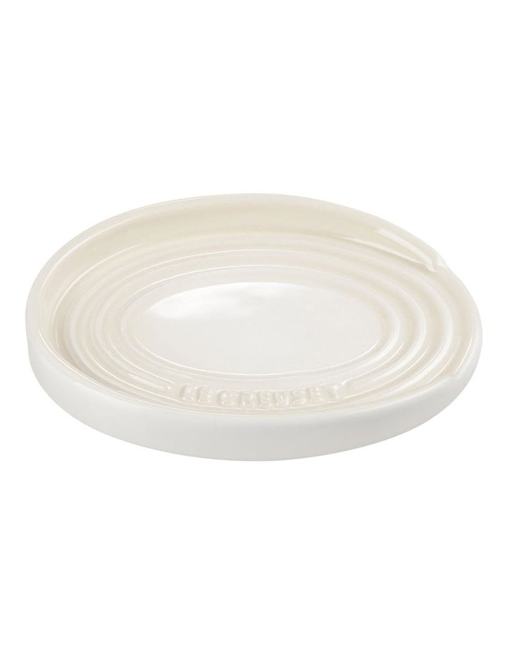 Oval Spoon Rest in Meringue
