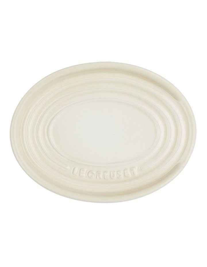 Oval Spoon Rest in Meringue