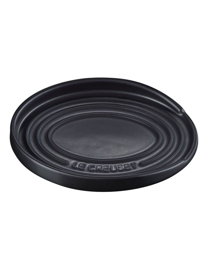 Oval Spoon Rest in Satin Black