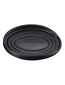 Oval Spoon Rest in Satin Black