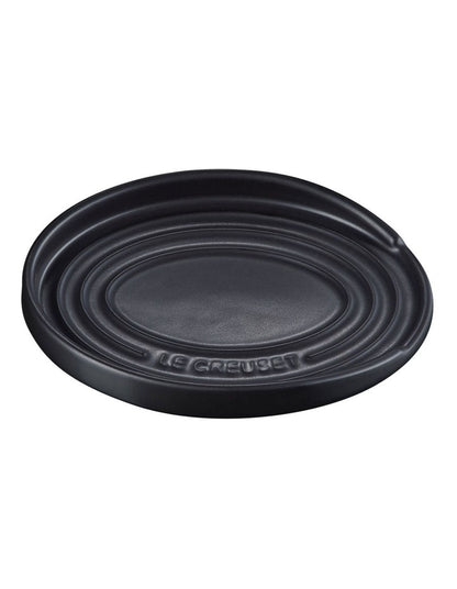 Oval Spoon Rest in Satin Black