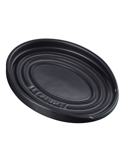 Oval Spoon Rest in Satin Black