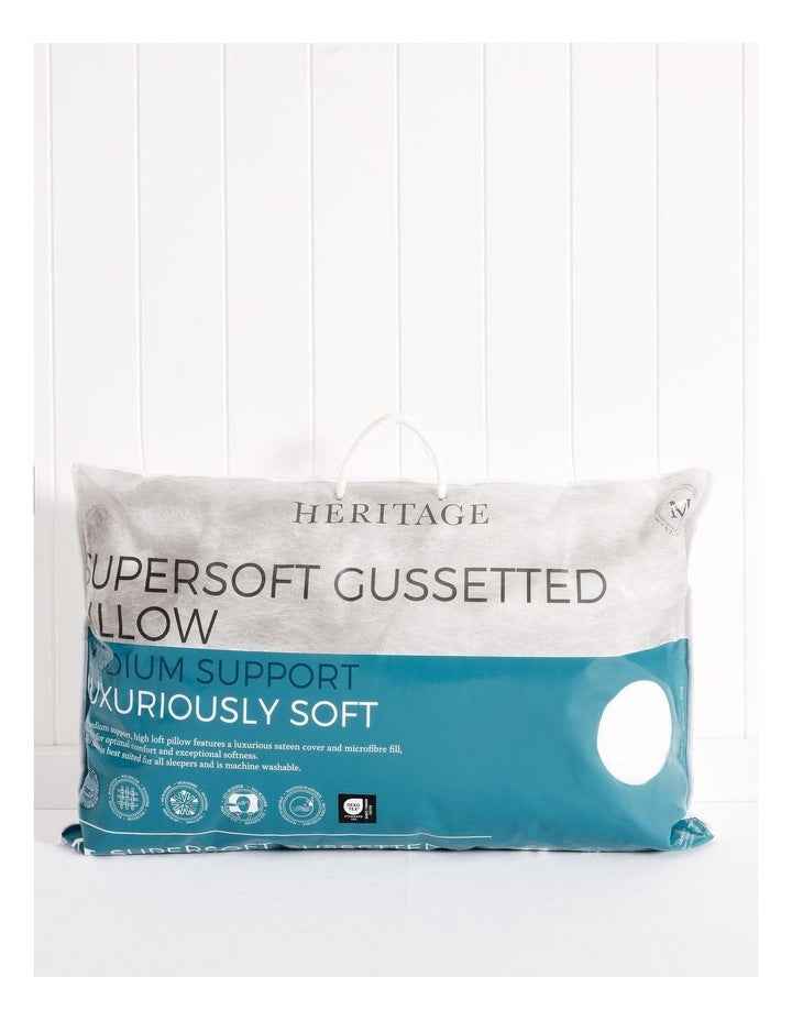 Supersoft Gusseted Pillow in White