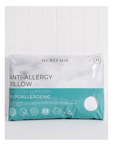 Anti Allergy Pillow in White