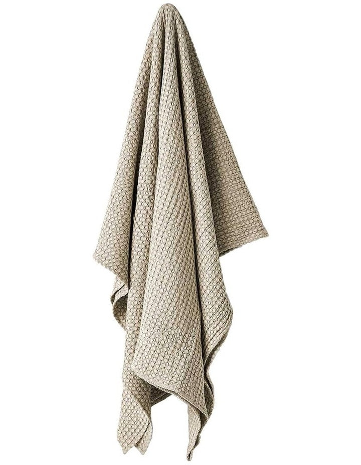 Waffle Throw in Feather