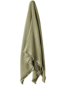 Crinkle Throw in Elm