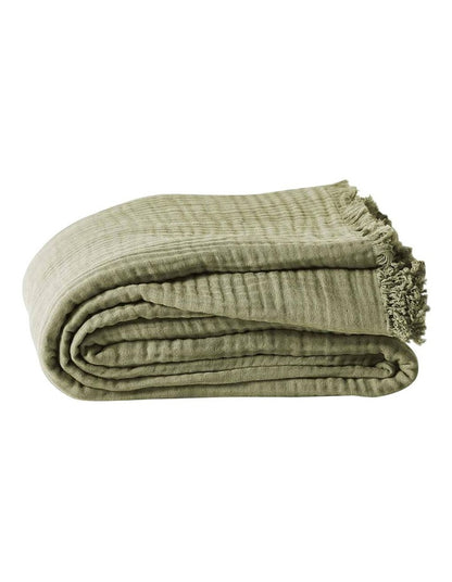 Crinkle Throw in Elm