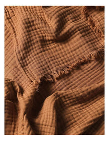 Crinkle Throw in Pecan