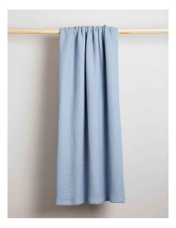 Summer Waffle Blanket in Blue