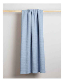 Summer Waffle Blanket in Blue