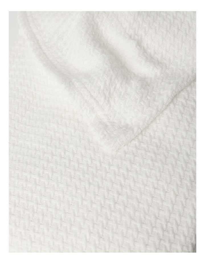 Summer Waffle Blanket in White