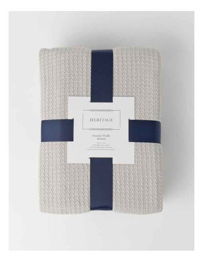 Summer Waffle Blanket in Natural