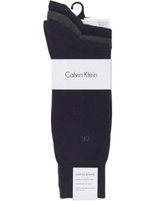 Cotton Flat Knit Dress Socks 3-Pack in Multi