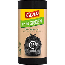 Glad To Be Green 95% Recycled Kitchen Tidy Bags Medium 28 pack