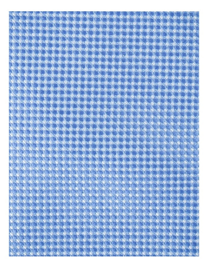 Textured Poly Tie in Blue