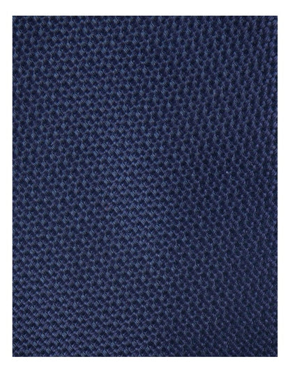 Textured Poly Tie in Navy