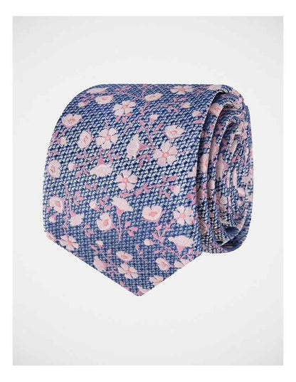 Floral Poly Tie Pink