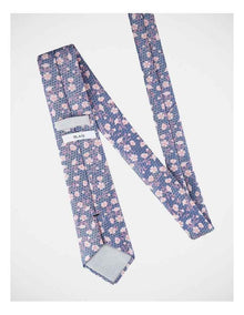 Floral Poly Tie Pink