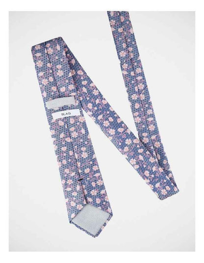 Floral Poly Tie Pink
