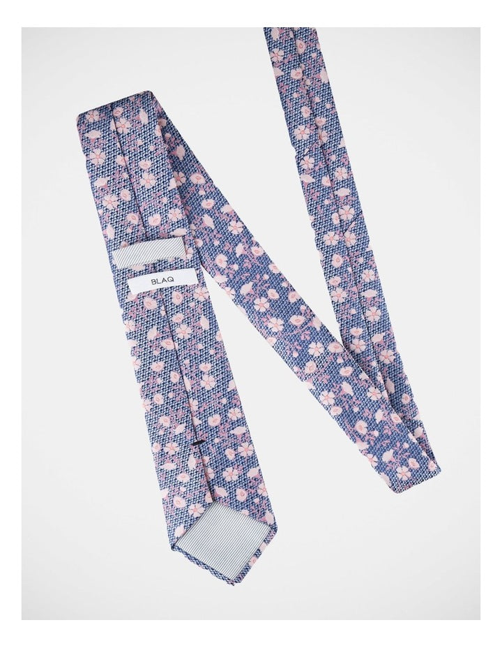 Floral Poly Tie in Pink