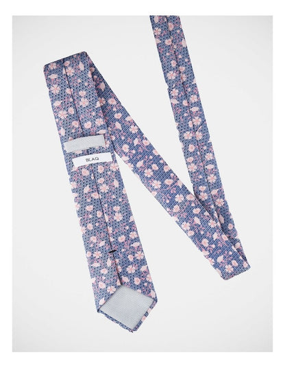 Floral Poly Tie in Pink