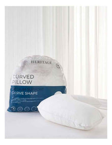 Curved Pillow in White