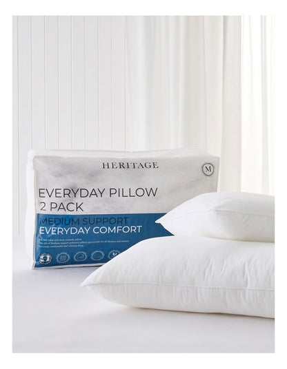 Everyday Pillow 2 Pack in White