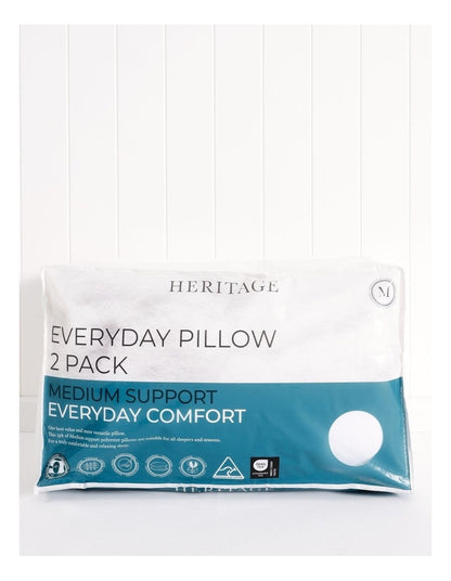 Everyday Pillow 2 Pack in White