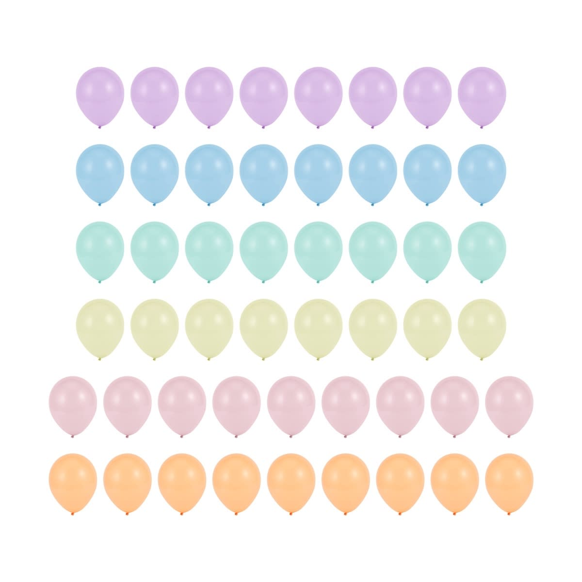 50 Piece Pastel Balloons