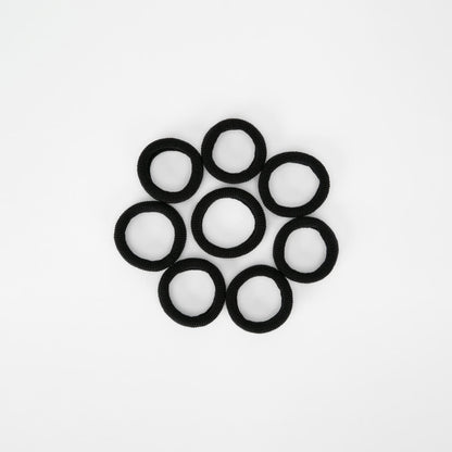 OXX Haircare 8 Pack Ponytailers - Black, Extra Large Thick