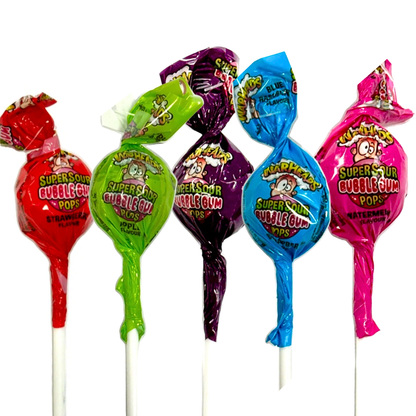 Warheads Super Sour Bubblegum Pops
