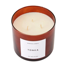 Tonka Inspired Glass Candle