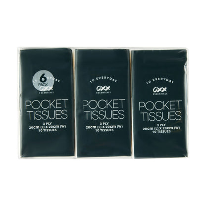 6 Pack Everyday Pocket Tissues