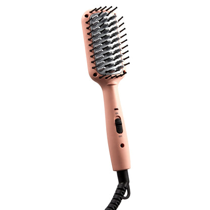 Mini Straightening Brush - Peach
