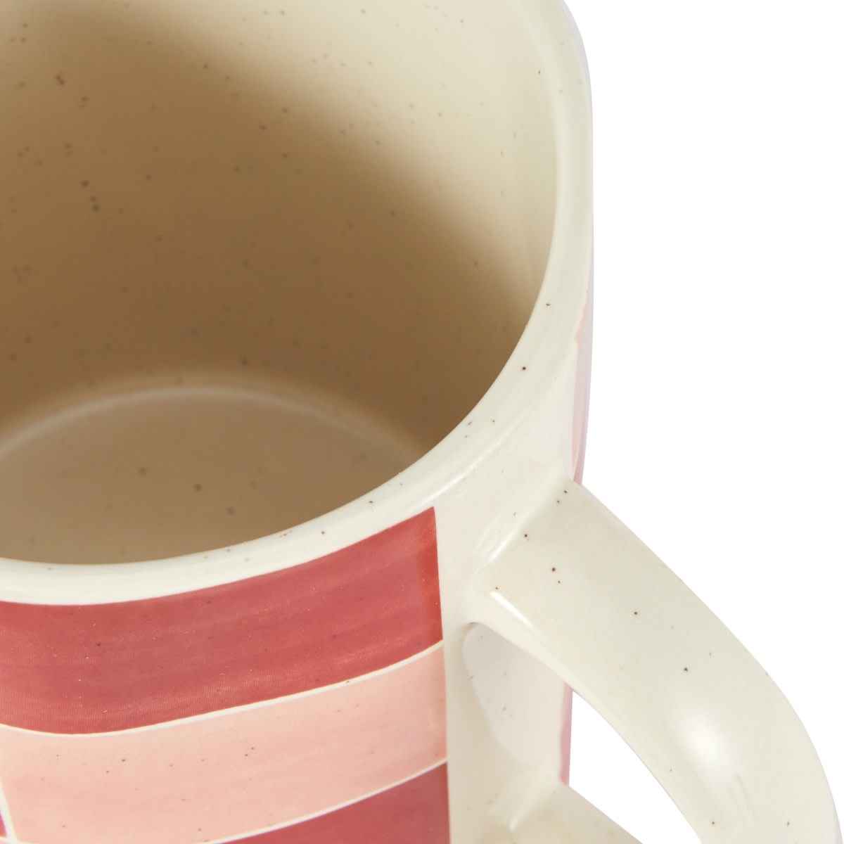 Pink Red Grid Mug