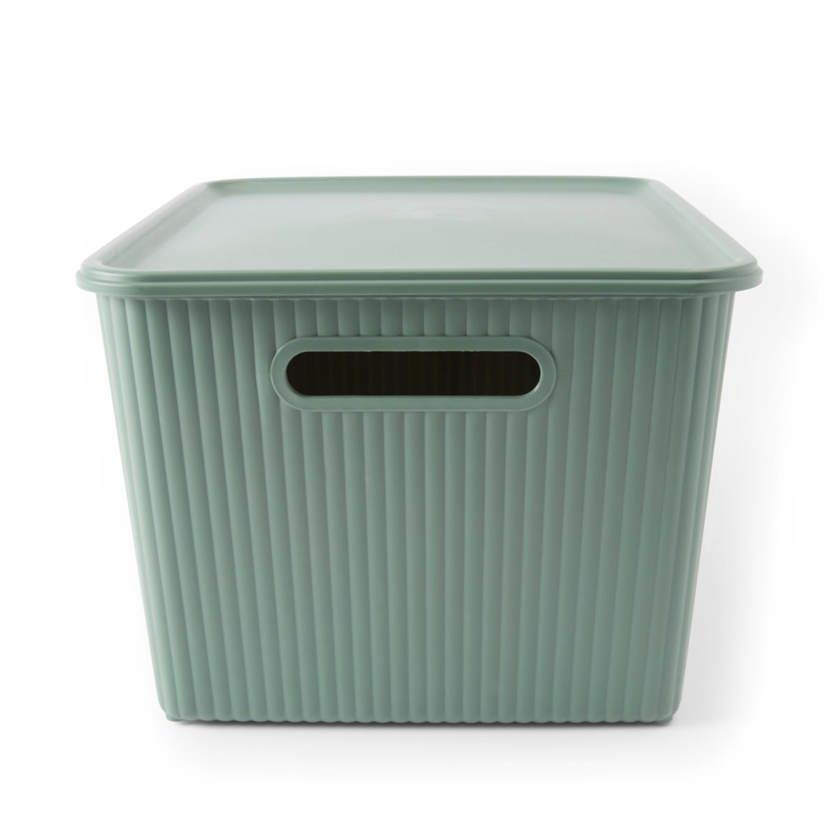 18L Ribbed Container - Green