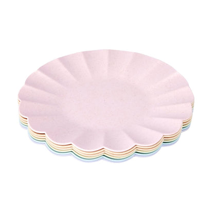 6 Piece Scalloped Plates