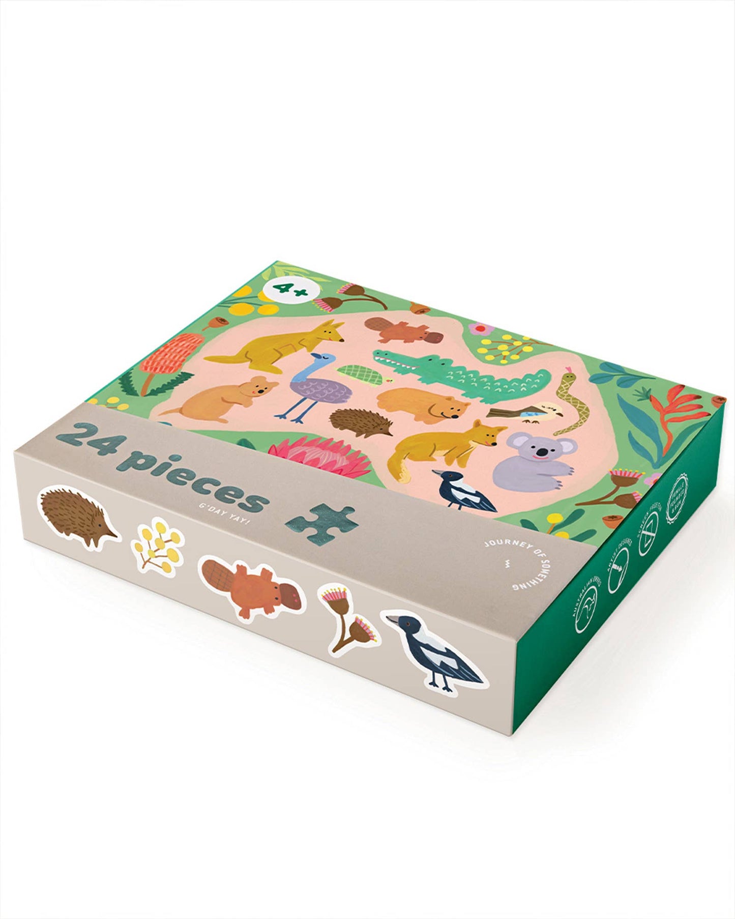 Journey Of Something G'day Yay 24 Piece Kids Puzzle Australian Animals 4yrs+