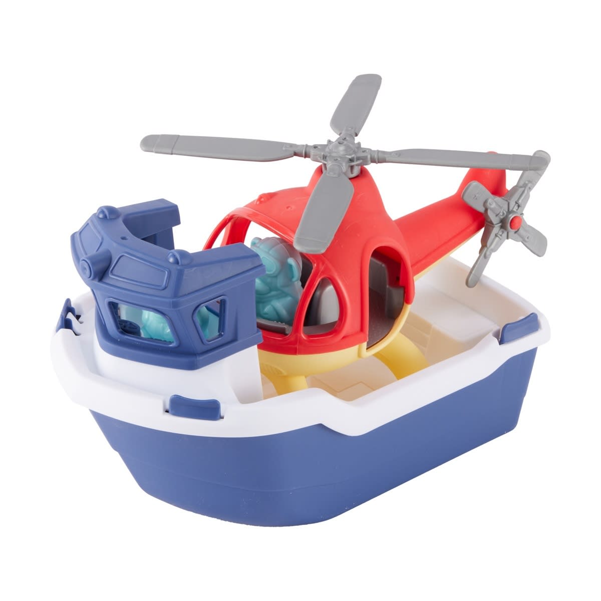 Bath Time Boat and Helicopter
