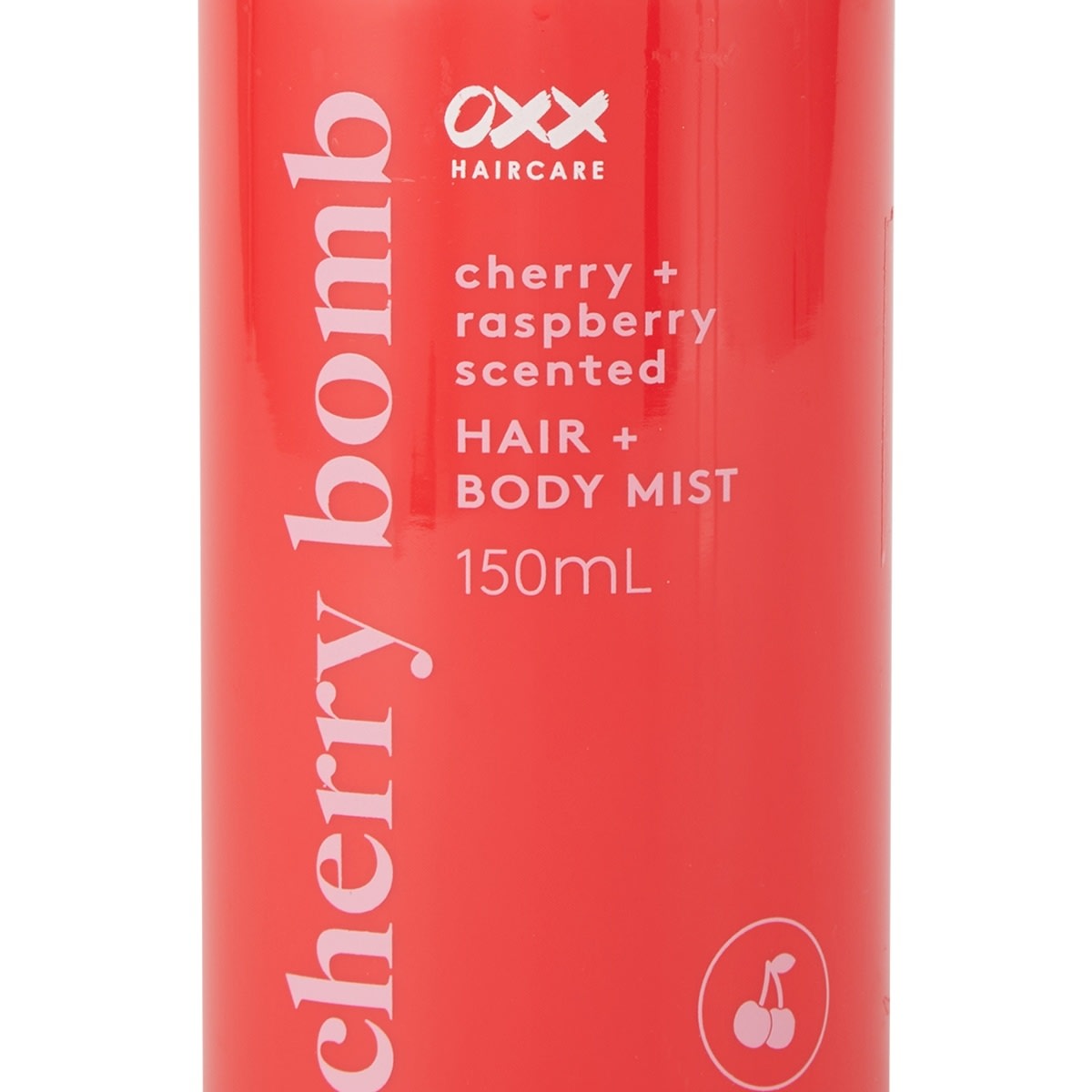 OXX Haircare Cherry Bomb Hair and Body Mist 150ml - Cherry and Raspberry Scented