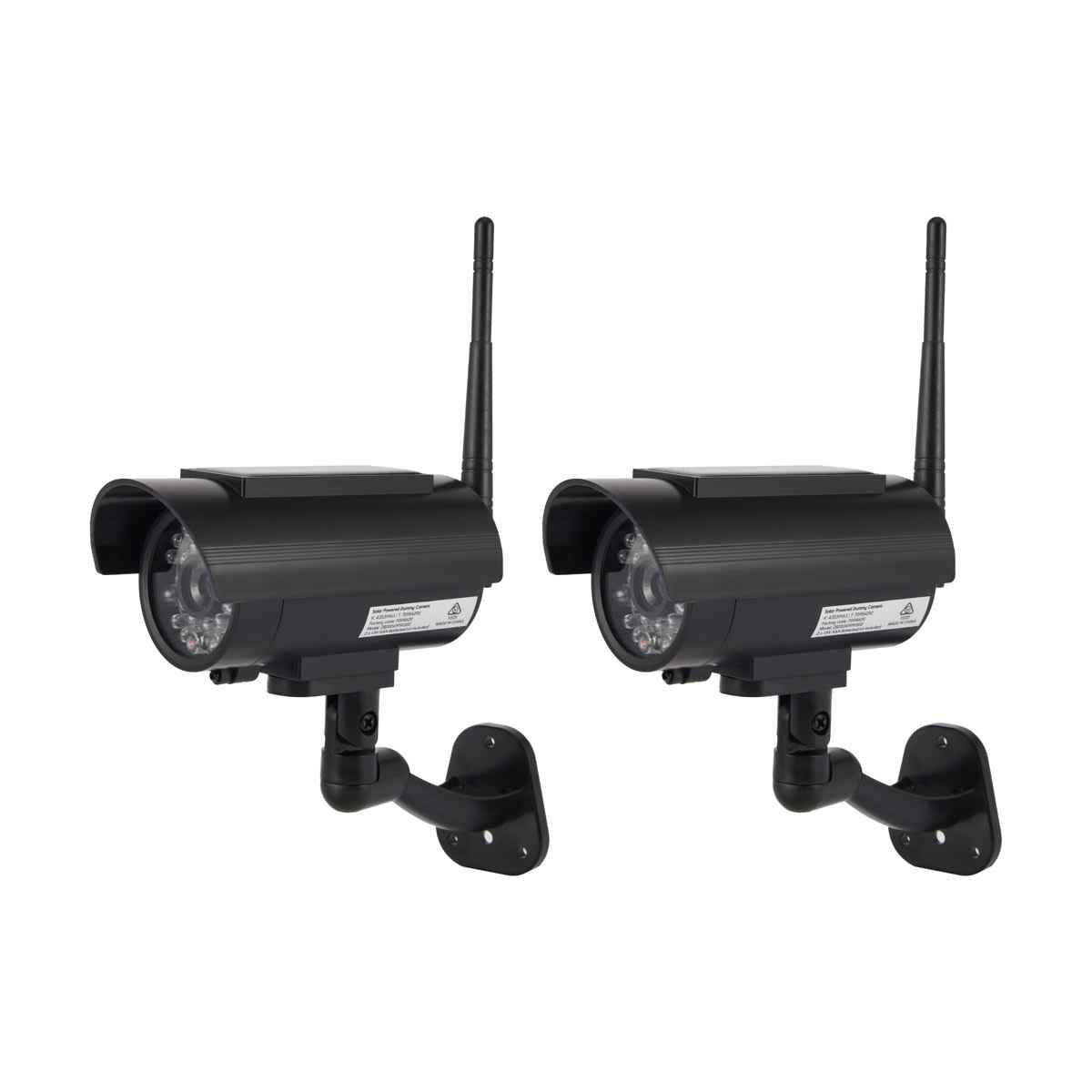 2 Pack Solar Dummy Cameras