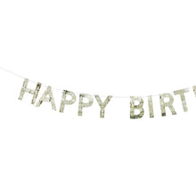 Happy Birthday Foil Bunting