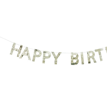 Happy Birthday Foil Bunting