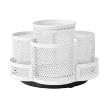 Rotating Mesh Pen Caddy - White