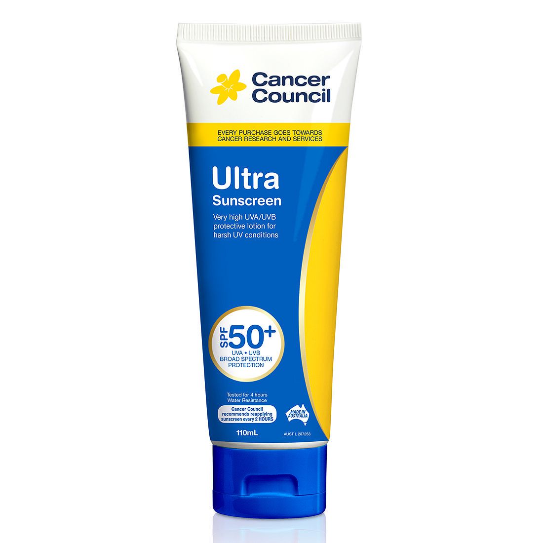 Cancer Council SPF 50+ Ultra Sunscreen 110ml